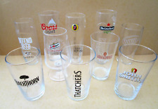 RANDOM SELECTION of 4 NEW Different Branded Pint Glasses - Xmas Bar Pub Mancave