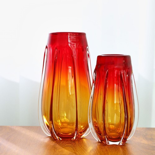Gold red ombre - &, tall