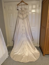 Morilee champagne satin