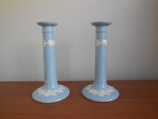 Pair Heavy Antique Blue