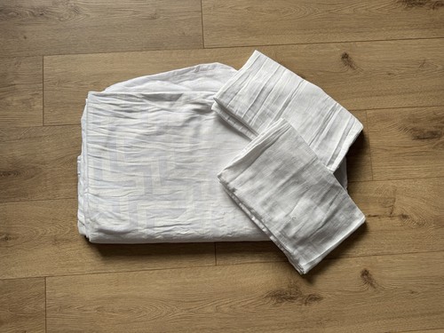 Matalan white jacquard duvet - jacquard,