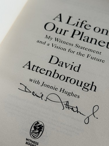 David attenborough signed - david, a