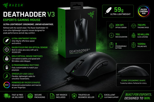 Razer deathadder v3 - deathadder,