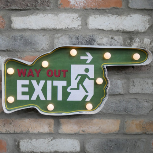 Large light green - green, sign