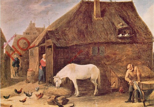 Picture postcard teniers - picture, postcard~