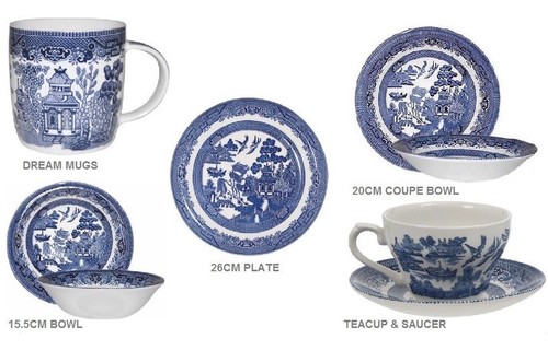 Churchill blue willow - blue,