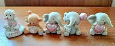 5 I love You New Born Baby White Dog Teddy Bear Bunny Grey Elephants Figurine