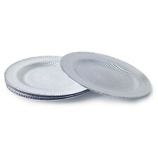 Set of 4 33cm Round Checkered