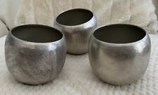 Next Candle Tealight Holders Brushed Metal X3 Set Light Gold Metallic Never Used