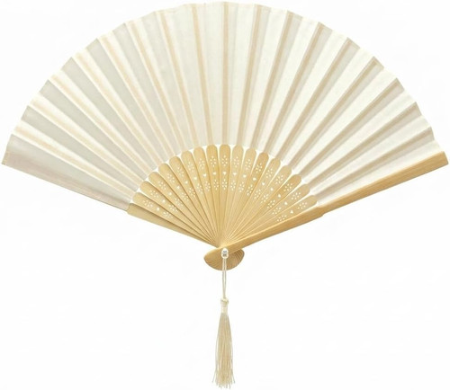 Chinese silk folding hand fan - silk,
