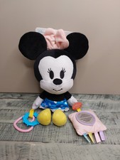 Disney Baby Minnie Mouse On The Go Activity Plush For Baby Stroller Or Car Seat