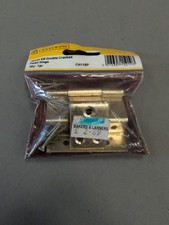 Centurion 16mm Double Cranked Flush Hinges Brass Coloured Pack of 2