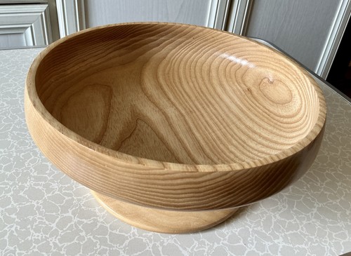 Hand turned wooden bowl fruit - wooden,