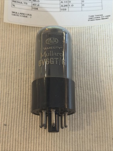 6v6gt mullard usa - mullard, x1