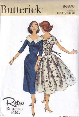 Butterick b6870 retro 1950s - butterick,