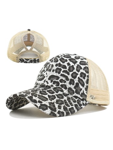 Leopard print high ponytail - leopard,