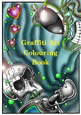 Graffiti art colouring book