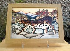 Moorcroft RSPB LYNX REVEALED Trial Date 22.1.14 Plaque PLQ2 Retail Price £985