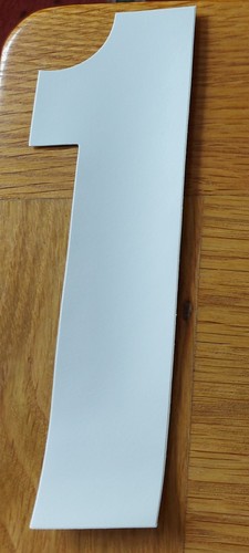 Wheelie bin number decal - wheelie, 1