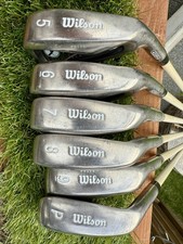 Ladies Wilson ‘Hope’ Platinum, Right Handed Irons 5-P, Lovely Condition