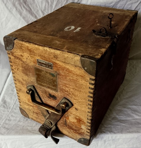 Antique german wooden chest - antique,