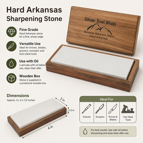 Hard arkansas sharpening stone - hard,