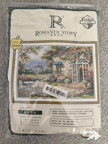 Stamped cross stitch - cross,