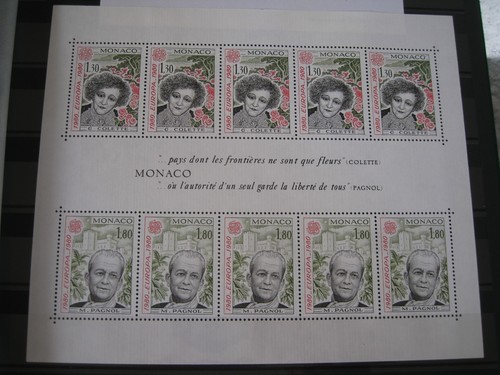Monaco mnh 1980 europa - m/s,