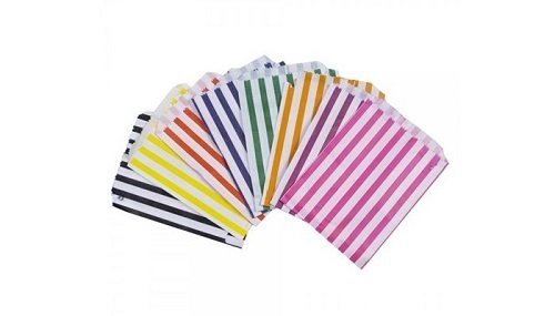 Candy stripe paper bags - candy,