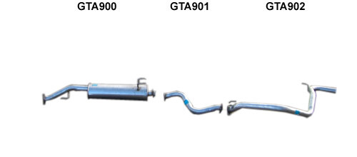 Exhaust silencer centre - silencer,