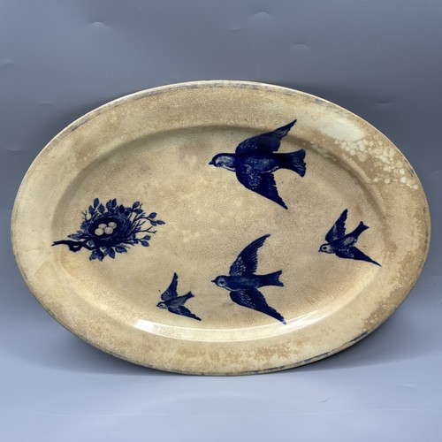 Antique bluebird nest - nest, platter