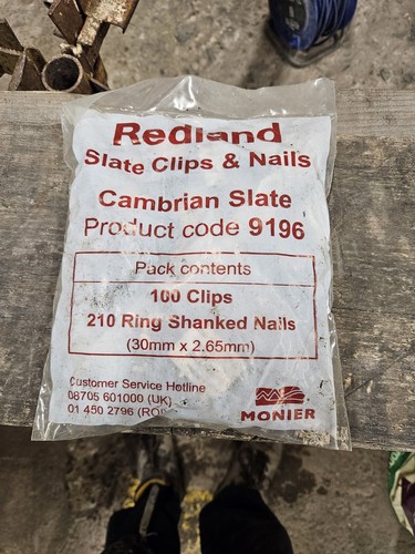 Redland cambrian slate clips - redland,