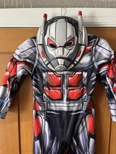 ANT-MAN MARVEL SUPERHERO KIDS COSTUME & MASK (FANCY DRESS), AGE 5-6 (110-116cm)