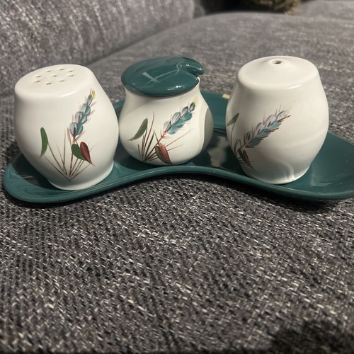 Denby greenwheat cruet set - denby,