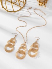  2 Pieces Necklace and Earring