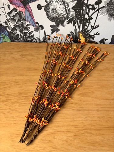 30pcs artificial orange yellow - orange,