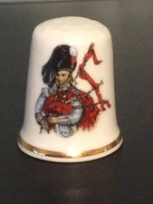 Souvenir Thimble - Scottish Piper
