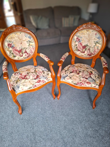 Pair vintage louis style - pair,