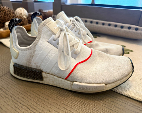 Adidas nmd white solar red - nmd,