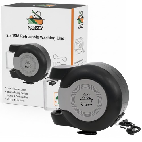 30m retractable clothes reel - retractable,