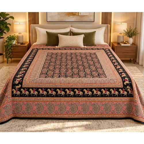 Vintage indian kalamkari hand - kalamkari,