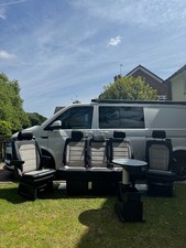 vw T5/T6  caravelle rear seats complete with rails removed due to conversion