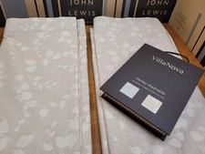 John Lewis MTM W256 x D258cm Villa Nova Henley Wave Header Curtains RRP £749