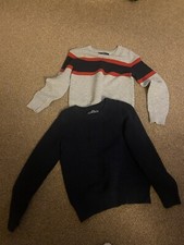 2 Boys Ribbed Jumpers 6 Years