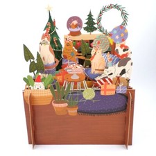 Xmas Cat Party With Presents