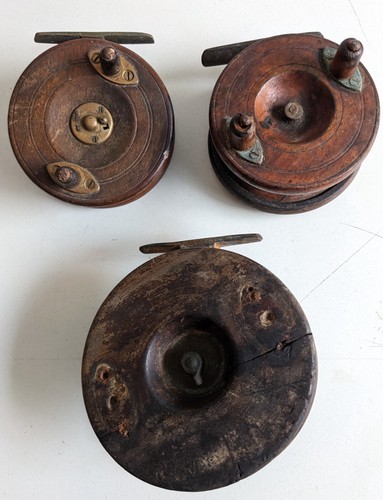 Three vintage wooden - three,