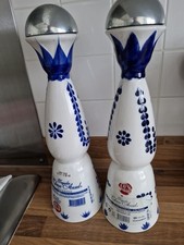 Two Empty Clase Azule 70cl Tequila Bottles For Show Purposes