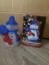 Acrylic Christmas Snowman From
