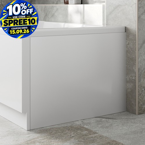 Essentials white acrylic bath - white,