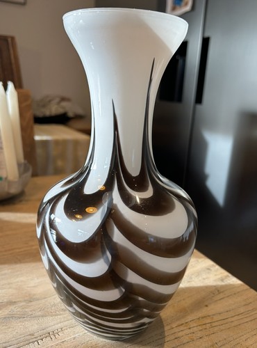 Vintage art glass vase 26cm - glass,